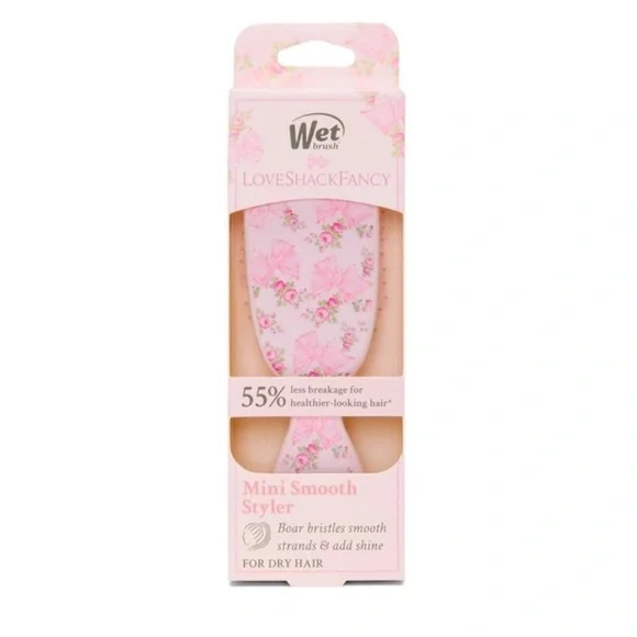 NWT - LoveShackFancy x Wet Brush - Mini Smooth Styler - English Ivy - Pink LoveShackFancy X The Wet Brush ? Love Shack Fancy MINI  main image 2
